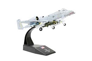 NUOTIE 1/100 A-10 Warthog Thunderbolt II Kit Modello di Aeroplano in Metallo Pressofuso Modello di Aereo d'attacco Vintage Americano per Collezione o Regalo
