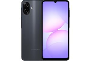 Samsung Galaxy A07 LTE, Android Smartphone, 64GB Storage, 4GB RAM, Black, 6x OS Upgrades, Large Display, 6nm Processor (International Version)