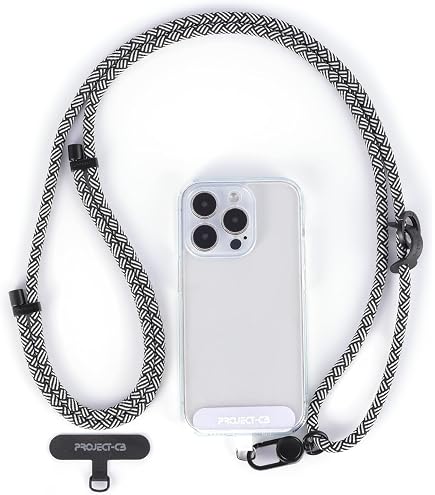 Sangle Universelle Pour Téléphone - Dragonne Réglable Cou/épaule, Crochet Métallique, Compatible Tous Smartphones - 12