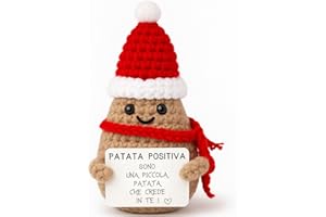 Patate Positive - Patata Positiva di Natale | Decorazione Casa Ufficio | Idea Regalo Originale & Divertente | Bambino Bambina Ragazzo Ragazza Uomo Donna Coppia | Calza di Natale | Babbo Natale Segreto