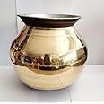 Brass Pongal Pot with Lid | Handi | Pongal Cooking Pot | pongal Pot | Pongal panai | Gundu | Cooker | Pongal panai Aandi Multipurpose Cooking Pot Brass (2 Litre)