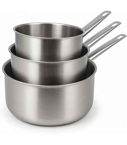 MENASTYL - Set de 6 pièces IRIS - 6014150-3 casseroles 16-18-20cm 2