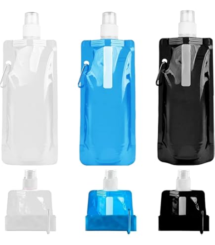 Maxin Faltbare Wasserflasche 3er Set – 700 Ml, BPA-frei – Für Wandern, Reisen & Sport