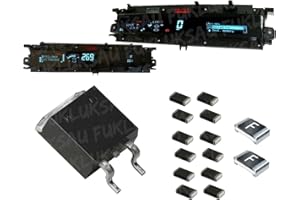 PIRABADI KIT 15 COMPOSANTS RÉPARATION COMPTEUR TABLEAU DE BORD | MOSFET IRF3710S + FUSIBLE CMS + RÉSISTANCE CMS | REMPLACEMENT COMPATIBLE POUR SCENIC 2 II & ESPACE 4 IV