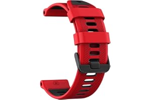 U-LIMVE Pasek do zegarka Garmin Forerunner 965, Forerunner 955, Forerunner 945, Forerunner 935, miękki silikonowy 22 mm, paski zastępcze