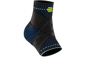 ‎BAUERFEIND BAUERFEIND Sprunggelenkbandage „Ankle Support“ Unisex, 1 Sprunggelenk Bandage für Sport wie Fußball, Fitness und Joggen, Kein Umknicken durch Knöchelbandage, Schwarz, S