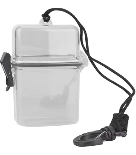 Boîte De Rangement étanche Portable Avec Couvercles Et Boucle Pour Bateau, Kayak, Randonnée Et Camping, ABS Transparent Pour Rangement D'équipements D' Extérieur (noir