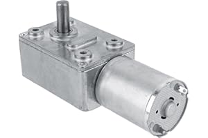 LAZMIN Elektrischer Antriebsmotor, umschaltbarer drehmomentstarker Schneckengetriebemotor DC 12V Untersetzungsmotor CW/CCW für Fenster, Türöffner, Miniaturwinde(5RPM)