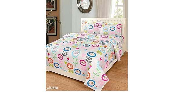 Ramesh Ch Glace Cotton Bed Sheet Double Amazon In Home Kitchen