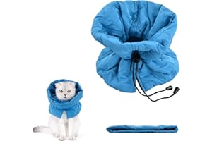 ASTRALONG Collare Gatto S M, Collare per Gatti Morbido Traspirante Regolabile, collare Recupero per Gatti e Gattini Protettivo Post-Operatorio Leccatura Ferita Guarigione Anti-Morso, Adatto Tutte Stagioni