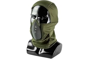 OneTigris Balaclava siatka ochronna na twarz, taktyczna kominiarka w stylu ninja, maska pełnotwarzowa do Airsoft