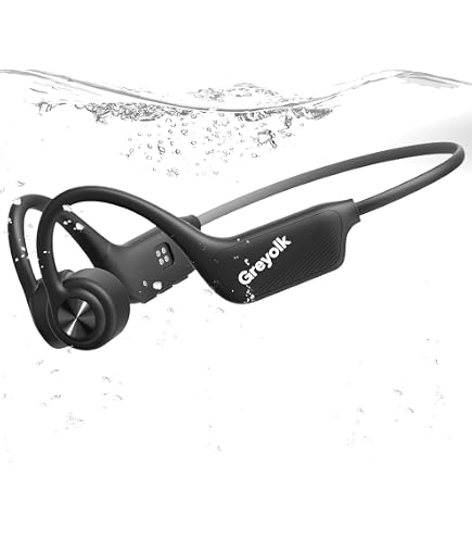 Casque Conduction Osseuse Natation Bluetooth 5.3 IPX8 - 32Go MP3 Oreille Ouverte
