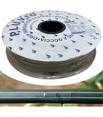 Manichetta Gocciolante Irrigazione A Goccia 1000 Metri - 16mm, Portata 1.4L/h, Passo 10cm, Breckner