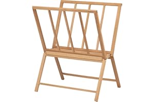 MEEDEN Estante Plegable para Impresiones Grandes: Estante de Almacenamiento de Arte de Madera - Estante de Almacenamiento y Exhibición para Obras de Arte en Lienzo