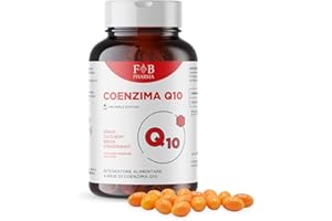 F B PHARMA FB PHARMA - Q10 COENZIMA -180 perle in soft gel di Q10 ubichinone - aiuto per la circolazione di gambe, pelle - energia e stanchezza - Formula studiata in Italia