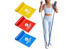 Bande Elastiche Fitness Per Fisioterapia, UOROMI Bande Elastiche per Terapia Fisica, Yoga, Pilates, Riabilitazione e Allenamento a Casa, Bande di Esercizio Con Diverse Forze, Bande di Allenamento per Le Donne