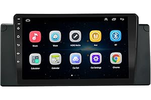 EZoneTronics Carplay Android 10.1 Auto Radio Estéreo para BMW X5 E53 1999-2006 Pantalla táctil de 9 Pulgadas Navegación GPS de Alta definición Bluetooth USB WiFi Player 32G ROM