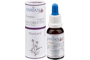 ‎MIRIANA Bachblüten Nr. 21 Mustard - 20ml Essenz - MirianaPet für Heimtiere