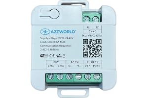 LED WiFi 2. dimmer + knapp, 12 V 24 V 48 V 6A, kompatibel med TUYA och Smart Life, smart APP/röststyrning/knapp, IP20