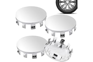 GUOSIYAO Tapas De Rueda De Centro Tapas para Llantas Diámetro Exterior Tapas Centrales Llantas ABS Tapacubos Centro Rueda Universal para Centro De Rueda Accesorios para Coche 4Pcs (Plateado, 56mm)