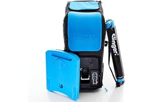 Slinger Lanciatore portatile per palline da tennis, con borsa multifunzione per racchetta da tennis e cestello per palline, telecomando – confezione da Grand Slam viene fornito con oscillatore, tubo