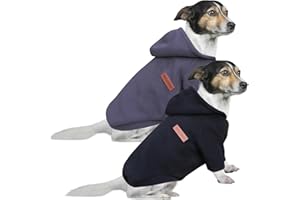 HuaLiSiJi Sudaderas Perros Pequeños Dog Hoodie Fleece Jumper Ropa Perro Pequeño,Cálido y Ligero, Textura Suave, Fácil de Usar y Color Brillante (3XL, Negro+Gris)