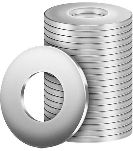 100-Pack M8 DIN125A A2 Stainless Steel Flat Washers - 8.4mm ID X 16mm OD