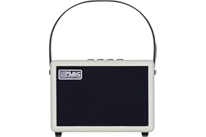 COOLMUSIC Amplificatore per chitarra elettrica ricaricabile wireless da 10 W, con Bluetooth 5.0, effetti di distorsione, amplificatore portatile per esercitazioni musicali