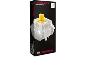 Cherry MX2A RGB Honey Switch Kit, 36 Interruptores para Teclado Mecánico, para Bricolaje, Hot Swap o Teclado Gaming, Interruptor Táctil Sin Clic, Sweet & Silent