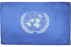 AZ FLAG Flagga Förenta nationerna 150x90 cm Lätt Polyester 4 Öljetter | Inomhusbruk dekorativ flagga dubbelsydda sömmar och förstärkta kanter med metallöljetter