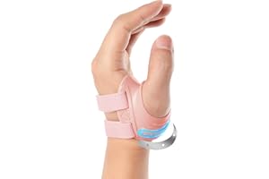 FORTEMOTUS Órtesis Rizartrosis Pulgar Izquierdo, Férula Ortopédica CMC, Estabiliza la Base del Pulgar y Alivia el Dolor en Artrosis y Artritis en Silla de Montar (Rosa, S, 15-18 cm)