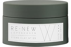 ‎RE-NEW COPENHAGEN Re-New Copenhagen Stone Clay Haarwachs 100ml | Vegan Hair Styling Wax | Haarwachs Männer | Unisex Haarstyling Produkte | Haarwax Stylingprodukt Für Viel Textur Und Mattes Finish