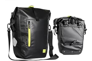 Selighting - Bolsa de Almacenamiento para Bicicleta, Resistente al Agua, para Bicicleta de montaña, Ciclismo, Viaje, Color Negro