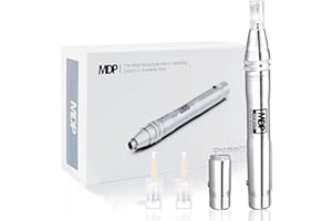 ‎KOI BEAUTY Koi Beauty Professionelles Dermapen Microneedling Pen Set, Elektrisch Derma Pen Gerät Wiederaufladbar 0-2,5mm für Gesicht &Körper, Micro Needling Device für Narben, Falten