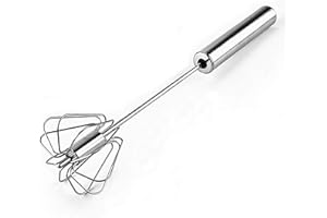 FUXUNAMZ Mezclador de Acero inoxidable Multifunción, Batidor Mecánico Semiautomático de Resorte, Mezcla de Huevos, Espuma de Crema, Apto Para Lavavajillas, Salsa Para Batir a Mano, 1 Pieza, 26 * 6 * 6 cm