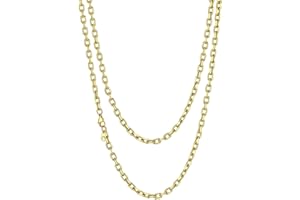 Richsteel Chaîne Homme Rolo en Acier Inoxydable - Largeur de 3/5/7/9/12 mm, Longueur de 46/50/55/61/66/71/76 cm, Argenté/Or/Noir, Bijoux Cadeaux pour Unisex (Boîte Cadeau)