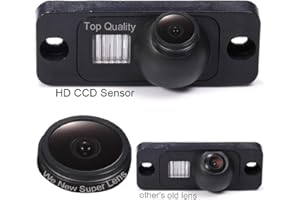 Kalakus Auto HD CCD Cámara Marcha Atrás Visión Nocturna Sistema Aparcamiento Cámara Resistente al Agua para Mercedes Benz W164/W163/ML320/MB S-Class W220 S280 S320 S350 S500 S60 W251