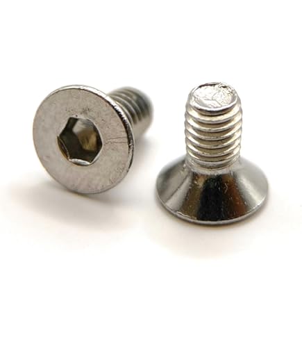 Lot De 20 Vis à Tête Plate M6 X 20 Mm à Tête Fraisée Pour Meubles