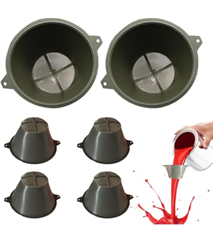Filtri Carta Per Vernici E Imbuto In Silicone - 50 Pezzi Monouso Per Liquidi E Polveri - Foto 12