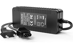 VOLOHAS 53,5V 2A Ladegeräte für NIU KQi3/KQi3 Pro/KQi3 Max/KQi2/KQi2 Pro/KQi 1/KQi 1 Pro/KQi Air/KQi Air X Elektroroller Schnellladegerät 46.8V Akku Ladegerät Universal Netzadapter für NIU Scooter