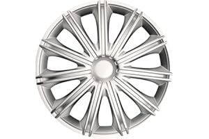 AUTO-STYLE Juego de 4 Tapacubos Nero 18 Pulgadas Plateado