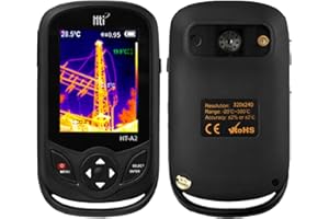 XEAST Wärmebildkamera, HT-A2 Infrarot Auflösung von 320 x 220 Thermokamera mit 3.2 Zoll Vollwinkel TFT Display Bildschirm, Temperaturmessbereich -20°C bis 300°C, 9Hz Bildrate von Wärmebildern