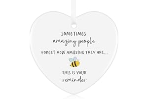 Tenare Christmas Thank You Gift, Sometimes People Forget How Amazing They Are, Sentimental Well Done You're Amazing Ceramic Gift for Mentor Friend Family Colleague(Bee Style)