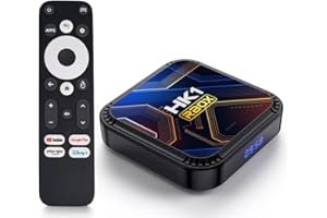 CHROX Android TV Box 13.0, 2024 Android TV Box HK1 RBOX K8S 4 GB RAM 64 GB ROM, Wifi 6 4K TV Box Android RK3528 Quad-Core 2.4G/5G Wifi BT 5.0 USB 3.0 Smart TV Box,4gb+64gb