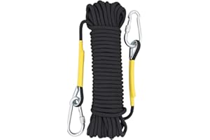 X XBEN Multi-use 8mm 10m/20m/30m/50m/70m Outdoor Rope Home Emergency Escape Rope, Multifunctional Cord Safety Rope for Magnetic Fishing Hiking Caving Camping Rescue Tree Climbing