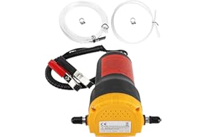 Homtone Extracteur de Pompe de Changement d'huile 12V 60W Huile Diesel Pompe à Fluide extracteur Pompe de Transfert d'aspiration de récupération avec Tuyau pour Bateau, Camion