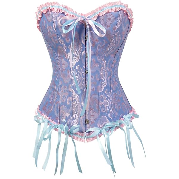 Grebrafan Danse Bustier Corset et Dentelles Femme (EU(32-34) S, Rouge Grebrafan Danse Bustier Corset et Dentelles Femme (EU(32-34) S, Rouge