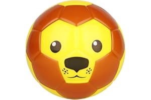BORPEIN Ballon de Football Pro Mini, Ballon de Mousse de Style Animal de 6 Pouces pour Enfants - Matériel de Protection de l'environnement pour débutant, Doux et Plein d'entrain