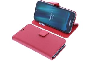 foto-kontor Custodia a libro compatibile con Brondi Midnight Sky cover di colore rosso