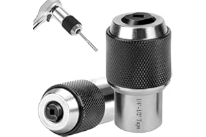 Saipor 2pcs Tap Socket Set, 3/8" Drive Tap Extractor Tool with Adjustable Jaws Fit #6 to 1/2" Taps, Suitable for Taps, Reamers, Screw Extractors